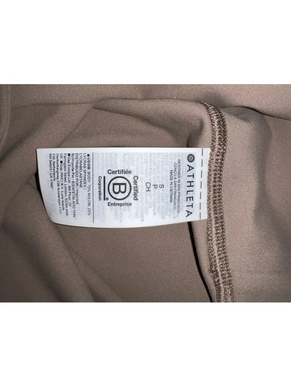 NWT Ultra High Rise Elation 7/8 tight S Pyrite